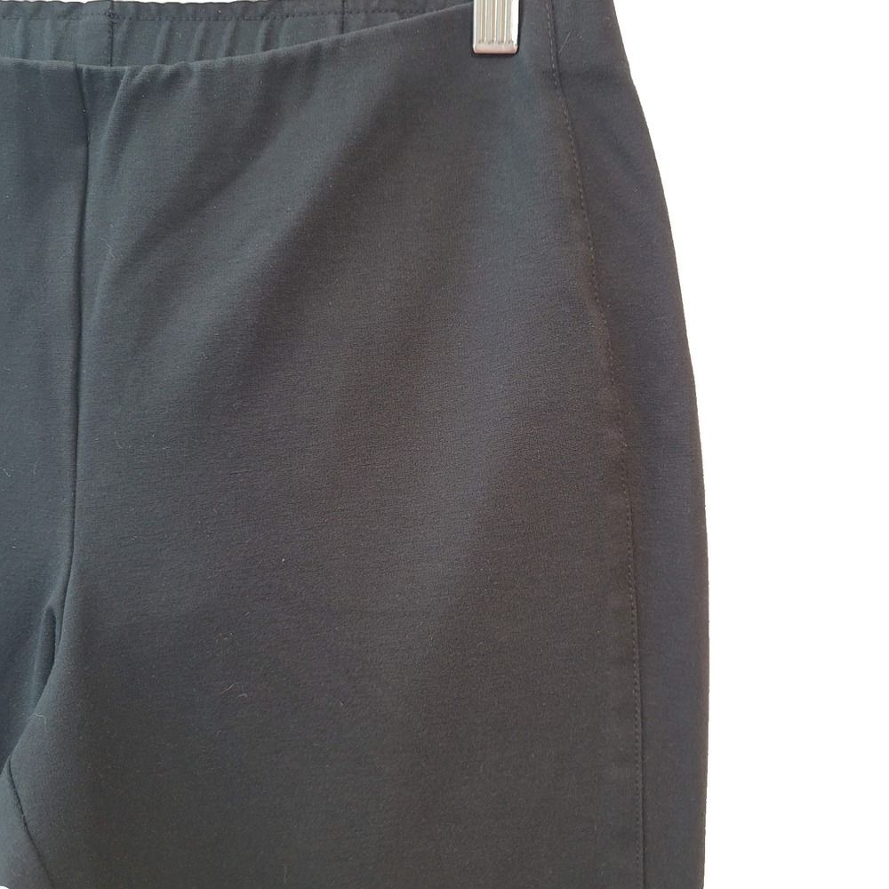 J Jill Pants Womens Small Black Ponte Slim Leg Stretch Straight Career Pull On